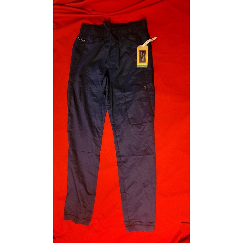 Cherokee Mens Scrubs WorkWear Revolution Fly Front Pant Dk Blue Navy Sz Small